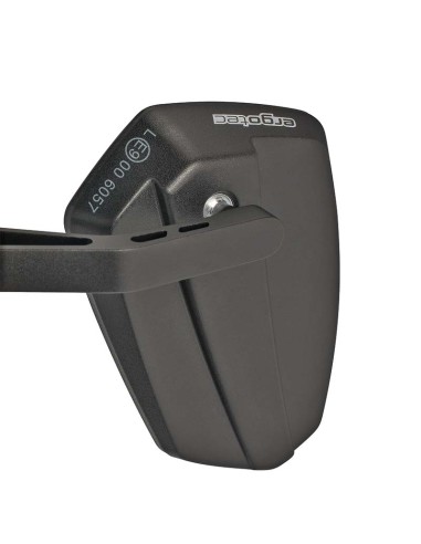 Spiegel Ergotec M-77 kurzer Arm 120 x 80-55 mm Aluminium - Schwarz sandgestrahlt