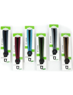 Spanngurt Gepäckträger Widek Eye 24/12mm mit schwarzen Stahlhalterung - 12 pack Sortiment aus 6 Farben