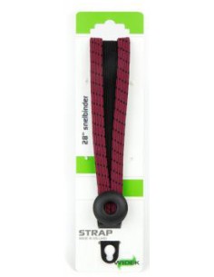 Spanngurt Gepäckträger Widek Eye 24/12mm mit schwarzen Stahlplatten - Bordeaux/Schwarz