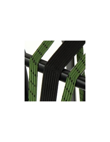 Spanngurt Gepäckträger Widek Eye 24/12mm mit schwarzen Stahlplatten - Olivgrün/Schwarz