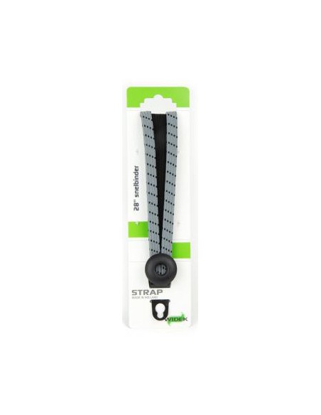 Spanngurt Gepäckträger Widek Eye 24/12mm mit schwarzen Stahlplatten - Steingrau/Schwarz