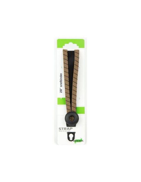 Spanngurt Gepäckträger Widek Eye 24/12mm mit schwarzen Stahlplatten - Chinin/Schwarz