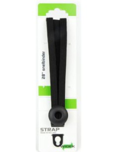 Spanngurt Gepäckträger Widek Eye 24/12mm mit schwarzen Stahlplatten - Schwarz/Schwarz