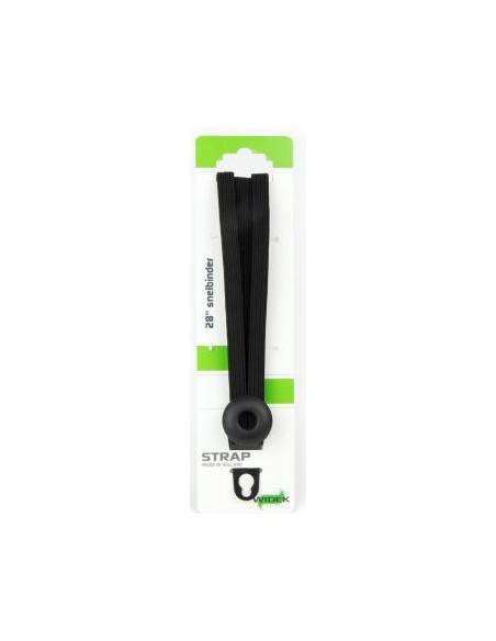 Spanngurt Gepäckträger Widek Eye 24/12mm mit schwarzen Stahlplatten - Schwarz/Schwarz