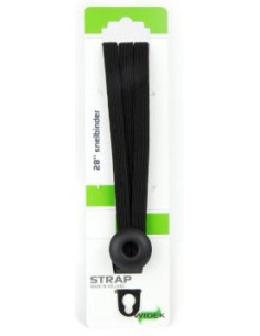 Spanngurt Gepäckträger Widek Eye 12/12mm mit schwarzen Stahlplatten - Schwarz/Schwarz
