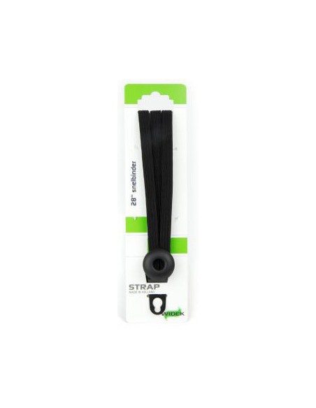 Spanngurt Gepäckträger Widek Eye 12/12mm mit schwarzen Stahlplatten - Schwarz/Schwarz