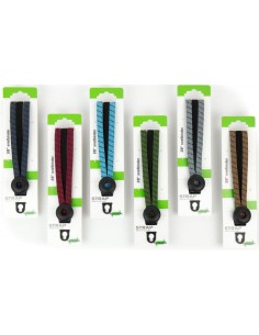 Spanngurt Gepäckträger Widek Eye 12/12mm mit schwarzen Stahlplatten - 12 pack Sortiment aus 6 Farben
