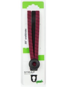 Spanngurt Gepäckträger Widek Eye 12/12mm mit schwarzen Stahlplatten - Bordeaux/Schwarz