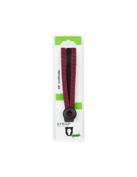 Spanngurt Gepäckträger Widek Eye 12/12mm mit schwarzen Stahlplatten - Bordeaux/Schwarz