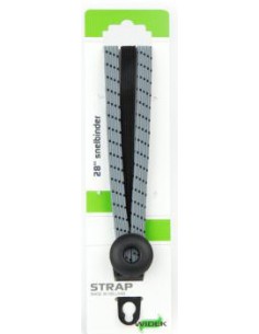Spanngurt Gepäckträger Widek Eye 12/12mm mit schwarzen Stahlplatten - Steingrau/Schwarz