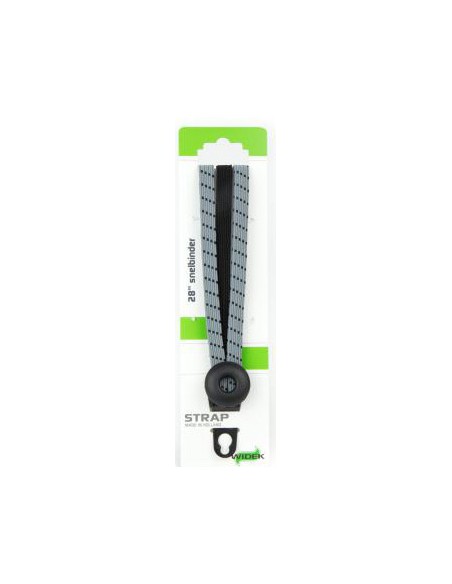 Spanngurt Gepäckträger Widek Eye 12/12mm mit schwarzen Stahlplatten - Steingrau/Schwarz