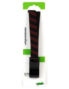 SUV-Sicherheits Spanngurt Widek 24 mm mit schwarzen Stahlhaken   Feuerrot/Schwarz