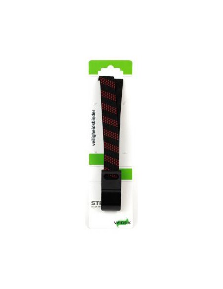 SUV-Sicherheits Spanngurt Widek 24 mm mit schwarzen Stahlhaken   Feuerrot/Schwarz