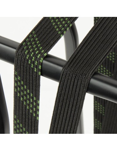 SUV-Sicherheits Spanngurt Widek 24 mm mit schwarzen Stahlhaken - Olivgrün/Schwarz