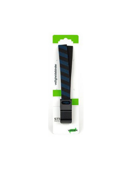 SUV-Sicherheits Spanngurt Widek 24 mm mit schwarzen Stahlhaken   Hellblau/Schwarz