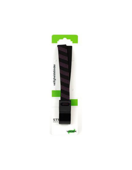 SUV-Sicherheits Spanngurt Widek 24 mm mit schwarzen Stahlhaken - Brokatrot/Schwarz