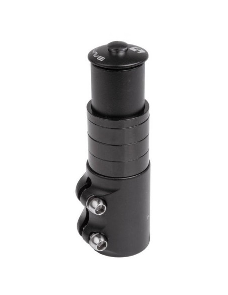 Ahead Höhenadapter 1-1/8" M-Wave mit  4 Distanzringe + Aheadkappe - Schwarz