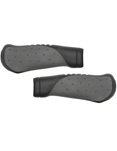 Griffe Satz Velo Ergogel D2 135/135mm mit Gelfüllung - Schwarz/Grau