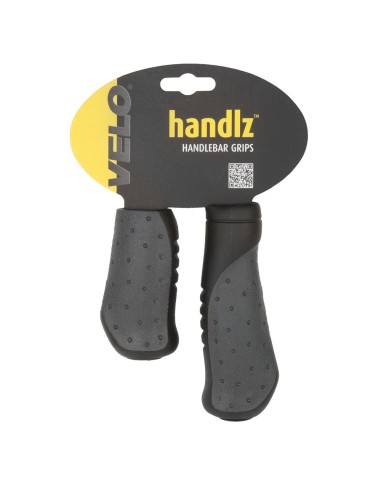 Griffe Satz Velo Ergogel D2 135/92mm mit Gelfüllung - Schwarz/Grau