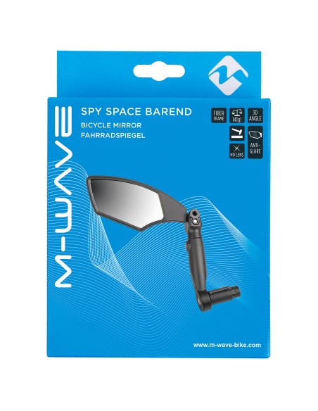 Fahrradspiegel für Links M-Wave Spy Space Barend - Befestigung am Lenkerende