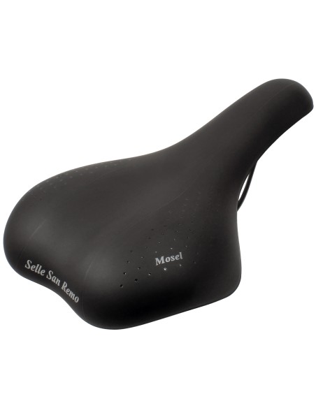 Fahrradsattel Selle San Remo Mosel für City-/Trekkingfahrräder   Schwarz (Werkstattverpackung)