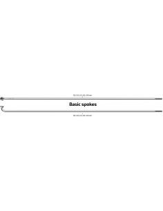 Speichen 280-13 Sapim Leader ø2.33mm - FG 2,6 - Nirosta (mit Nippels) - 100 stück