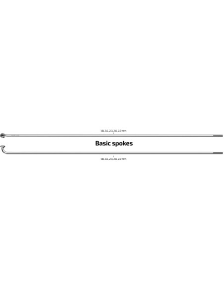 Speichen 300-13 Sapim Leader ø2.33mm FG 2,6 - Edelstahl (100 Stück)