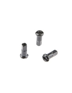 Speichennippel Alpina 14G - ø4mm / M2.6 / 14mm Lang - schwarzes Messing (144 Stück)