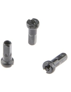 Speichennippel Alpina 14G - ø4mm / M2.3 / 12.3mm lang - Schwarz (144 Stück)