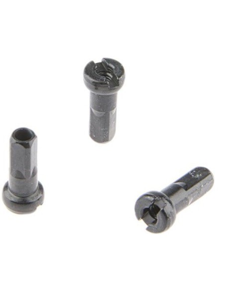 Speichennippel Alpina 14G - ø4mm / M2.3 / 12.3mm lang - Schwarz (144 Stück)