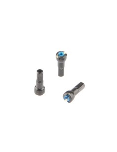 Speichennippel mit Rundkopf Alpina 14G/15.0mm/4/Fg 2.3 ABS/Messing - Schwarz (144 Stück)