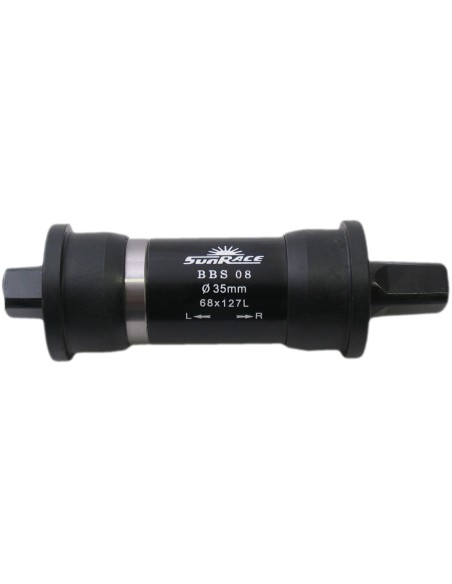 Tretlager Sunrace 127mm/ø35 - ohne Keilachse - Schwarz