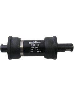 Tretlager Sunrace 136mm/ø40 mit Keilachse - Schwarz