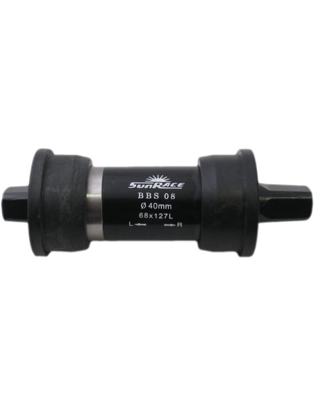 Tretlager Sunrace  127mm/ø40 ohne Keilachse - Schwarz