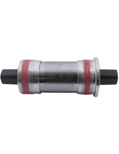Quadratisches Tretlager 113mm Edge BSA 68 mm mit Aluminiumbechern - Silber