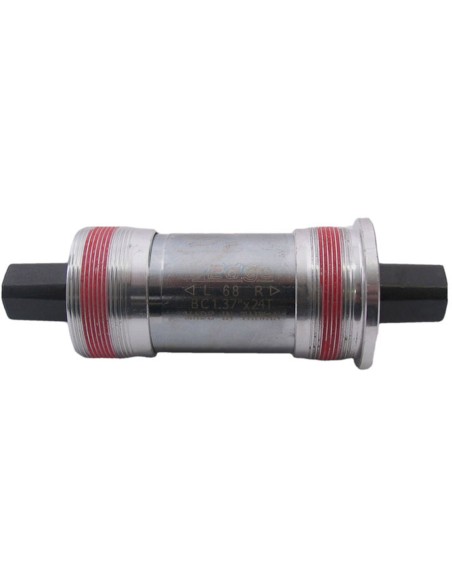 Quadratisches Tretlager 113mm Edge BSA 68 mm mit Aluminiumbechern - Silber