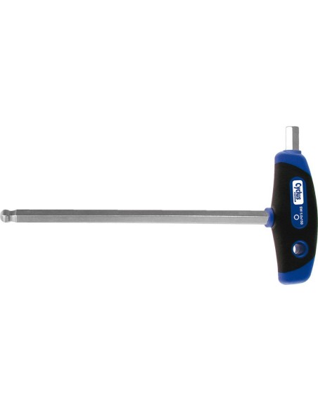 Sechskantschlüssel mit Kugelkopf Cyclus 4mm mit 150mm Klinge - Mehrkomponenten T-Griff