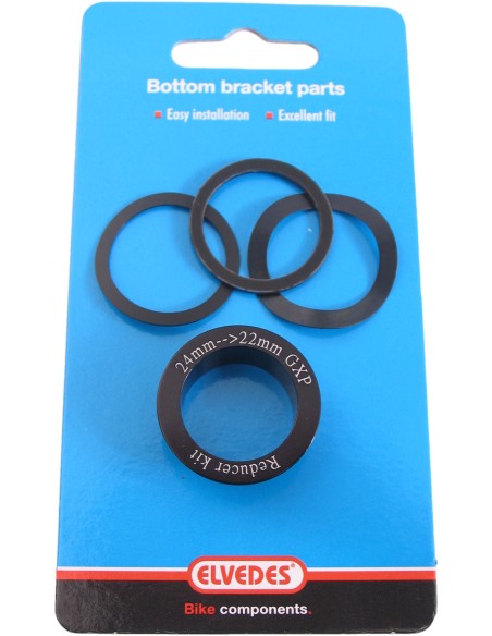 Reduzierkit Elvedes - Tretlager von 24mm auf 22mm GXP (4 Stück)