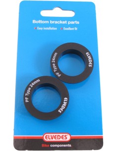 Tretlagerkappen Elvedes für Shimano 24mm Press-Fit (2 Stück)