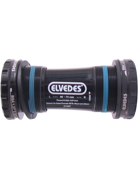 Tretlager Elvedes BSA GXP für MTB + Race inkl. Distanzstücke für SRAM / Truvativ