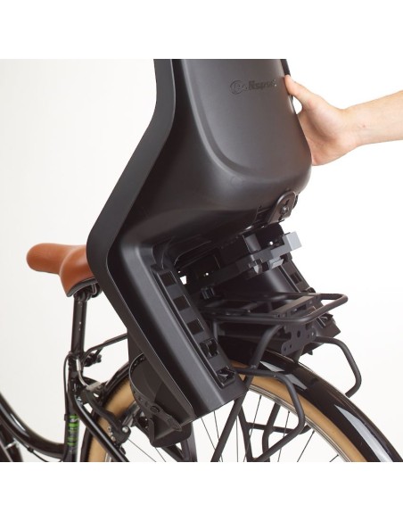 Kindersitz für Hinten Polisport Bubbly Maxi+ mit MIK HD System - Schwarz / Dunkelgrau