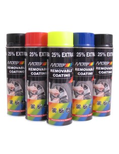 SprayPlast Abziehlack MOTIP 500ml Mattschwarz