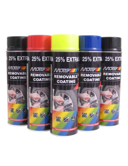 SprayPlast Abziehlack MOTIP 500ml Mattschwarz