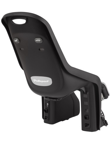 Kindersitz für Hinten Polisport Bubbly Maxi+ Rahmenbefestigung (FF) - Schwarz/Dunkelgrau