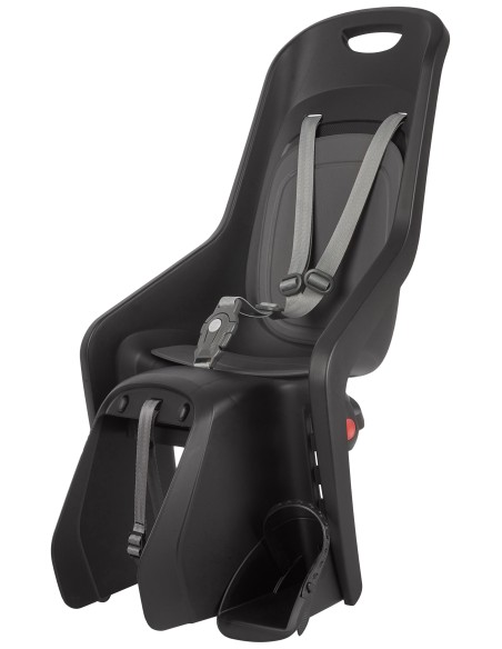 Kindersitz für Hinten Polisport Bubbly Maxi+ Gepäckträgerbefestigung (CFS) - Schwarz/Dunkelgrau