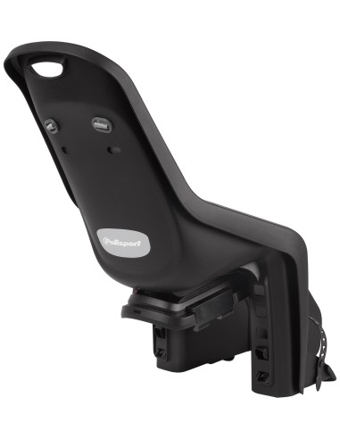 Kindersitz für Hinten Polisport Bubbly Maxi+ Gepäckträgerbefestigung (CFS) - Schwarz/Dunkelgrau