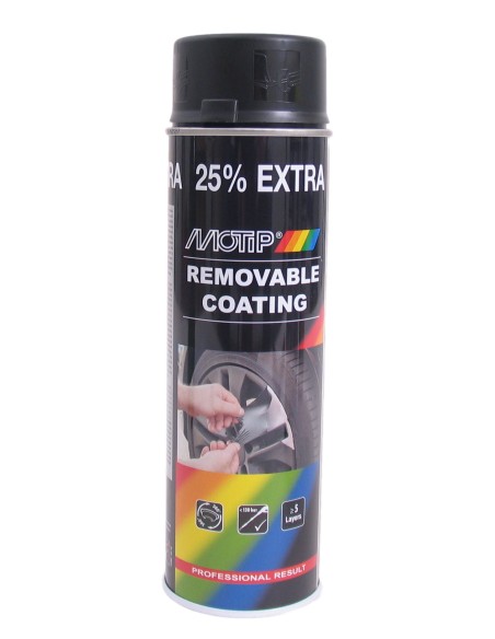 SprayPlast Abziehlack MOTIP 500ml Mattschwarz