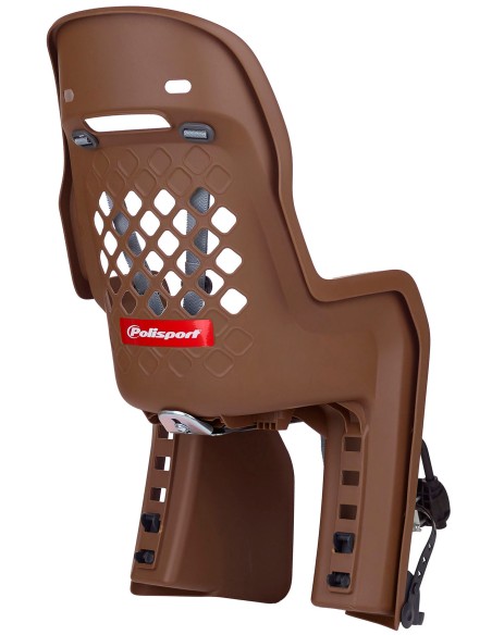 Kindersitz für Hinten Polisport Joy - Dunkelbraun - Rahmenmontage (FF)