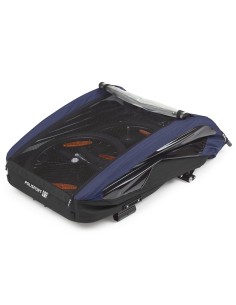 Trailer Polisport - 2-in-1 Fahrradanhänger + Buggy - Grau/Blau