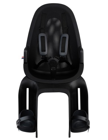 Kindersitz für Hinten Qibbel Air mit Montage am Gepäckträger (CFS) - Schwarz
